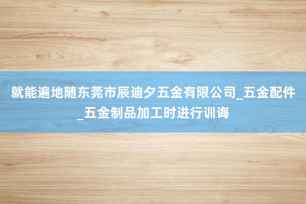 就能遍地随东莞市辰迪夕五金有限公司_五金配件_五金制品加工时进行训诲